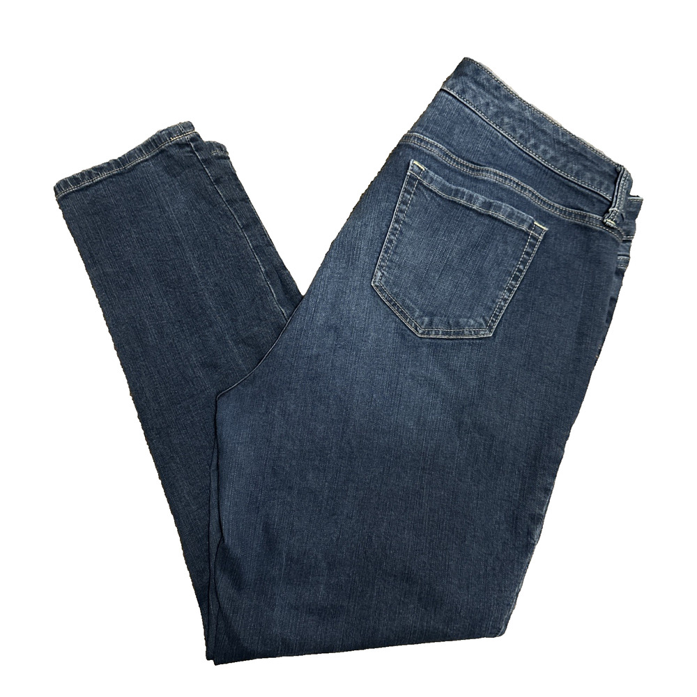 Womens TORRID Sz 14R Boyfriend Jeans Dark Stretch Mid Rise 29.5” Inseam